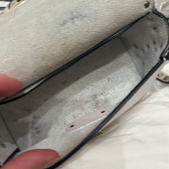 Valentino Garavani white bag with yellow studs in great condition - Picture 11 of 13